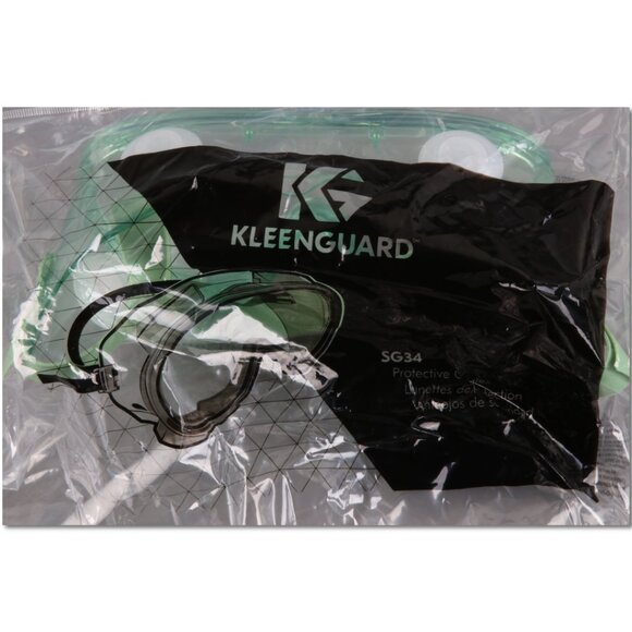 2 pairs of NEW KleenGuard 16362 SG34 Protective Safety Goggles Clear/Green - Picture 3 of 3
